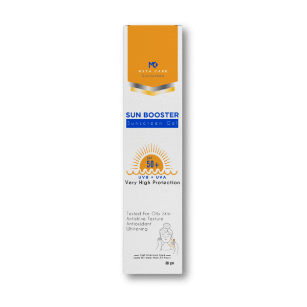 sun booster sunscreen fluid gel spf 50+ 80 gram