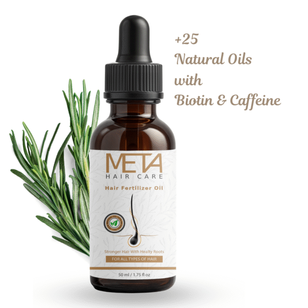 meta care meta hair care rosemary mint scalp & hair strengthening fertilizer oil infused with biotin & encourages growth 50ml
